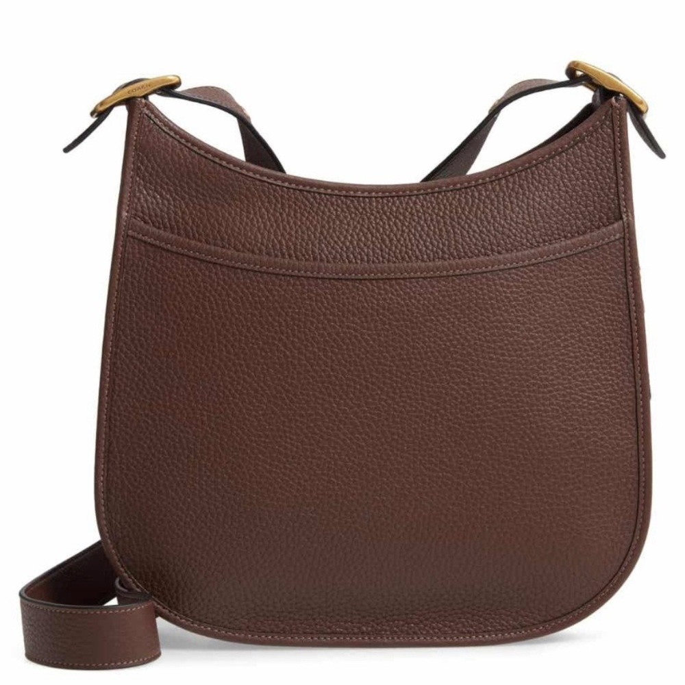 🔥SOLD🔥COACH pebbled leather saddle zip top Crosby - Picture 16 of 16